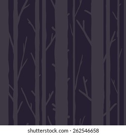 Forest seamless pattern with trees. Seasonal background.