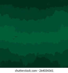 Forest seamless. Vector illustration