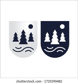 Diseño de logotipo mínimo para protección forestal