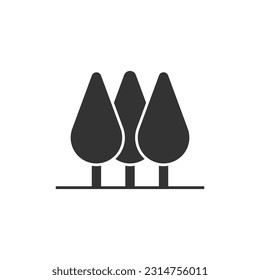 Forest Sign Icon Vector Design.