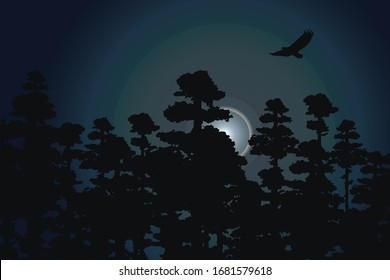 63 Hunter Moon Rising Images, Stock Photos & Vectors | Shutterstock