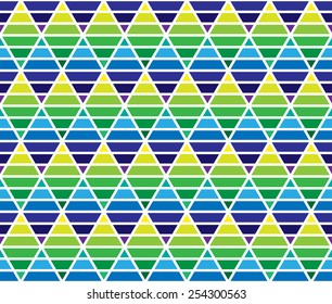 Forest and sky color stripe geometric argyle seamless pattern background vector.
