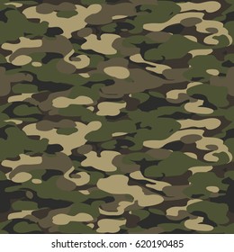 Forest texture background seamless. Camouflage pattern background seamless vector illustration. 