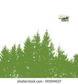 forest tracing. Vector