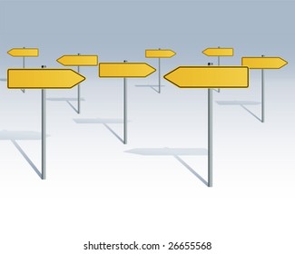 forest of traffic signs