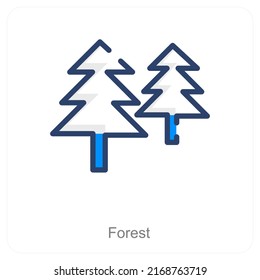 Forest And Tree Icon Concept