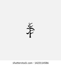 forest tree icon sign signifier vector