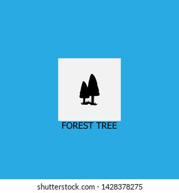 forest tree icon sign signifier vector