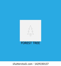 forest tree icon sign signifier vector