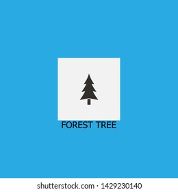 forest tree icon sign signifier vector