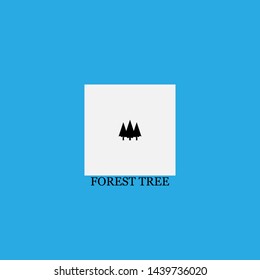 forest tree icon sign signifier vector