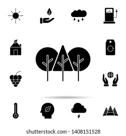 Forest, tree icon. Universal set of ecology for website design and development, app development