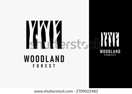 Forest tree logo symbol icon design