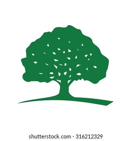 forest tree logo vector.