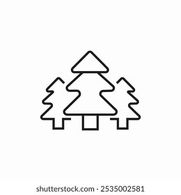 forest tree nature icon sign vector