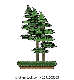 Forest trees cartoon