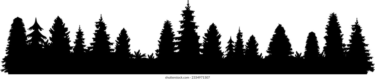 Forest Trees Digital File EPs Vector instant download