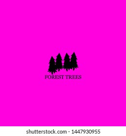 forest trees icon sign signifier vector