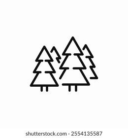 forest trees icon sign vector