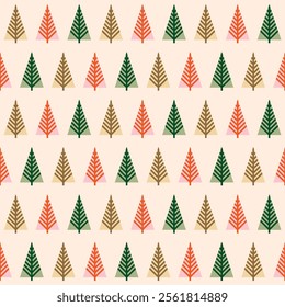 forest trees pattern flat design