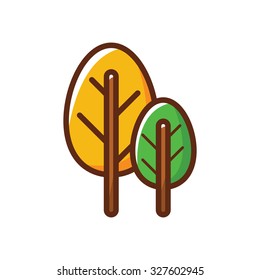 Forest Trees Vector 