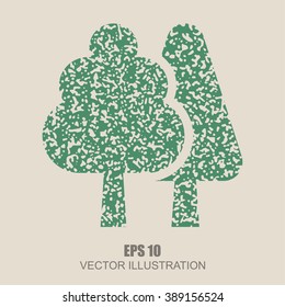 Forest vector. 