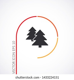 Forest Vector iconVector icon cart with box 10 EPS . Lorem Ipsum Illustration design