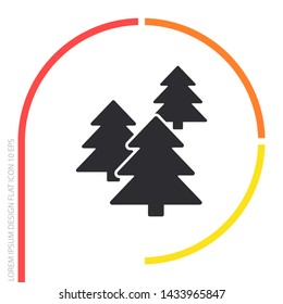 Forest Vector iconVector icon cart with box 10 EPS . Lorem Ipsum Illustration design