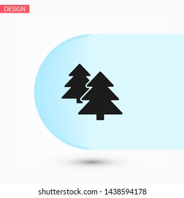 Forest Vector iconVector icon cart with box 10 EPS . Lorem Ipsum Illustration design