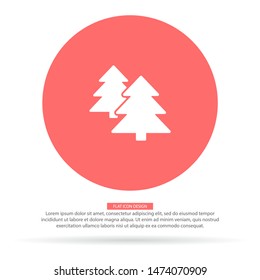Forest Vector iconVector icon cart with box 10 EPS . Lorem Ipsum Illustration design