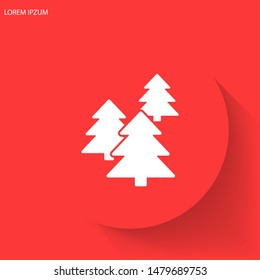 Forest Vector iconVector icon cart with box 10 EPS . Lorem Ipsum Illustration design