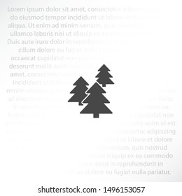 Forest Vector iconVector icon cart with box 10 EPS . Lorem Ipsum Illustration design