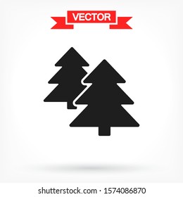 Forest Vector iconVector icon cart with box 10 EPS . Lorem Ipsum Illustration design