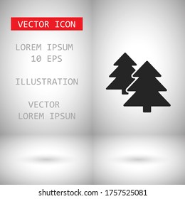 Forest Vector iconVector icon cart with box 10 EPS . Lorem Ipsum Illustration design