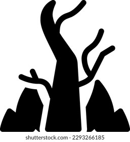 forest Vector illustration on a transparent background. Premium quality symmbols. Glyphs vector icons for concept and graphic design.