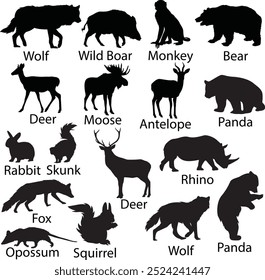 Forest Wild Animals  Set Bundle