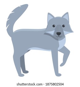 Forest wolf icon. Cartoon of forest wolf vector icon for web design isolated on white background