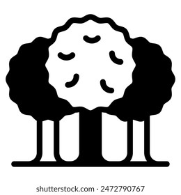 Forestation Icon for web, app, infographic, etc