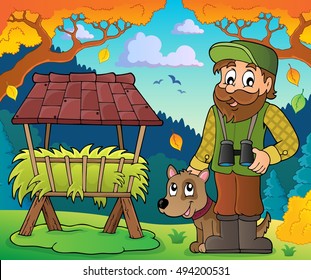 Forester theme image 6 - eps10 vector illustration.