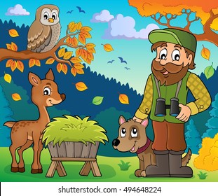 Forester theme image 7 - eps10 vector illustration.