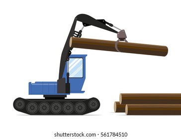 Forestry equipment. Tractor.