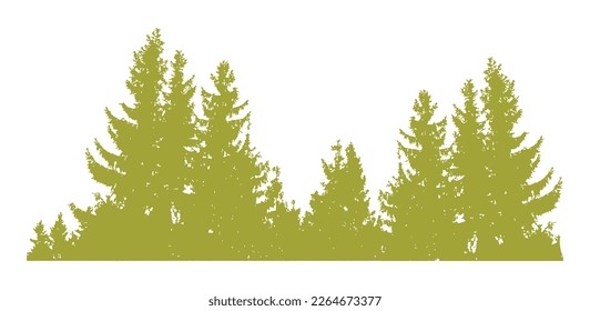 Forestry Greenery Environment Vector Illustration
