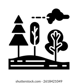 Forestry Icon Element For Design