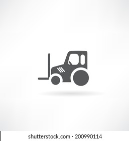 Forestry lift.Vector illustration