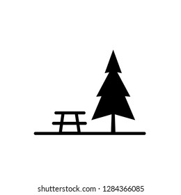forest,vacation icon vector template