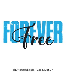 forever free text on white background.