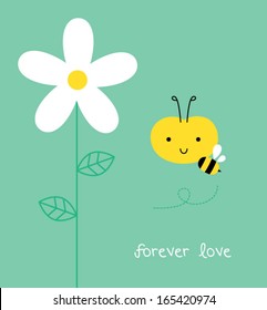 forever love cute bee
