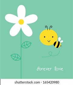 forever love cute bee