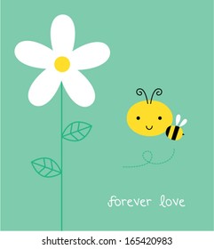 forever love cute bee