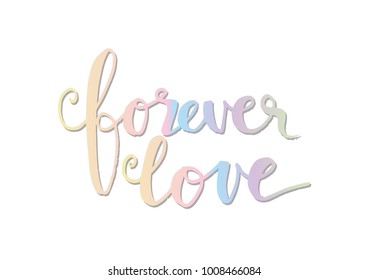 Forever Love hand lettering